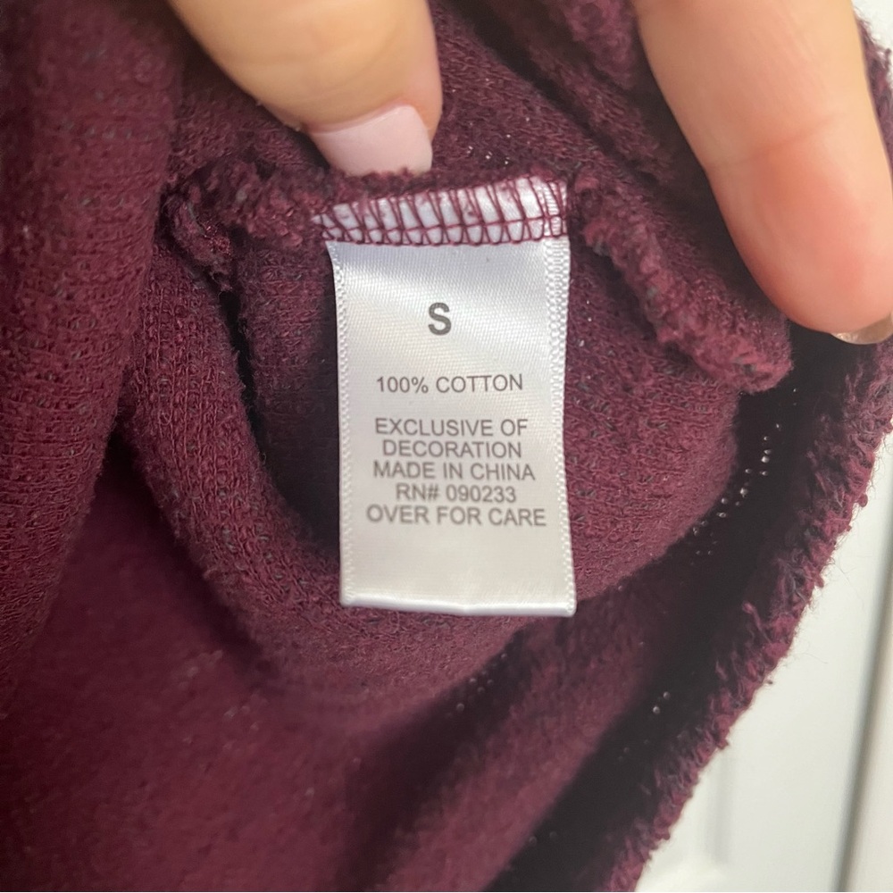 Men’s Pacsun Marled Burgundy Knit Sweater (Box C) - Picture 4 of 5